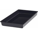 Bac mélamine Vestah noir GN 1/1 H. 6,5 cm