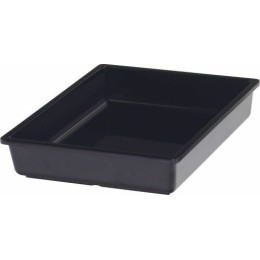 Bac mélamine Vestah GN 1/2 h. 6.5 cm noir