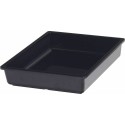 Bac mélamine Vestah noir GN 1/2 H. 6,5 cm