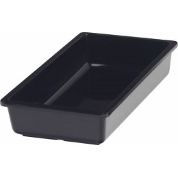 Bac mélamine Vestah GN 1/3 h. 6.5 cm noir