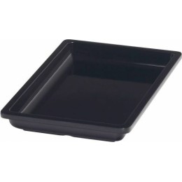 Bac mélamine Vestah GN 1/4 h. 3 cm noir