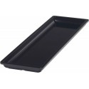 Bac mélamine Vestah noir GN 2/4 H. 3 cm