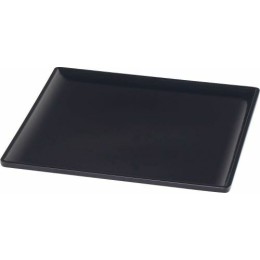 Plat mélamine noir Vestah GN 1/2 H. 1,2 cm