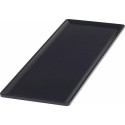 Plat mélamine noir Vestah GN 2/4 H. 1,2 cm