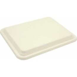 Couvercle bagasse pour plateau repas 29,5 x 24 cm- par 50