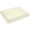 Couvercle bagasse pour plateau repas 29,5 x 24 cm- par 50