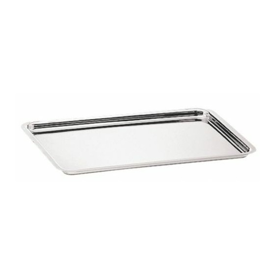 Plateau Pâtissier INOX 18x13 Cm PEGANE - Présentation Bonbons Chocolat