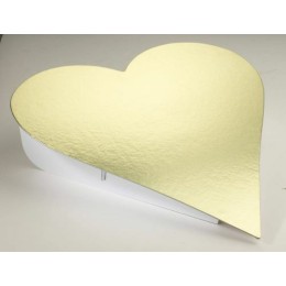 Coeur carton 1 face or 54x52cm