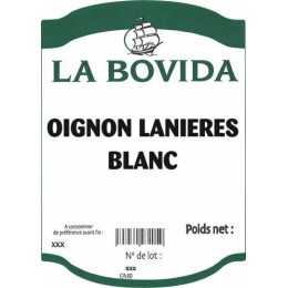 Oignon blanc en lanières, sac de 1 kg