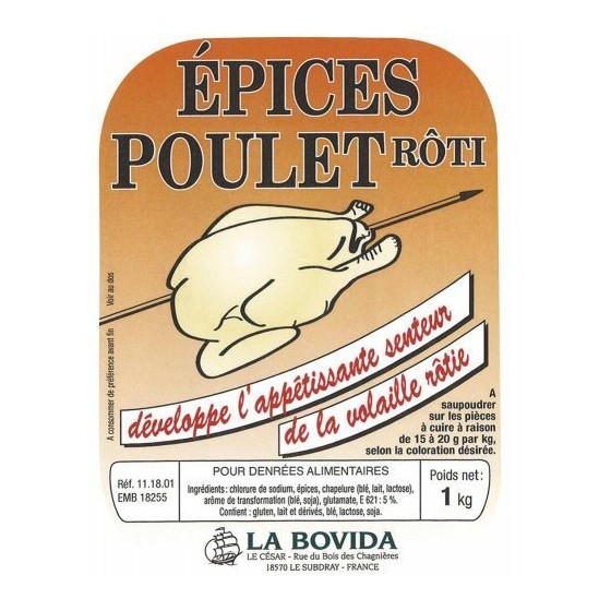 Épices poulet rôti - par 1 kg