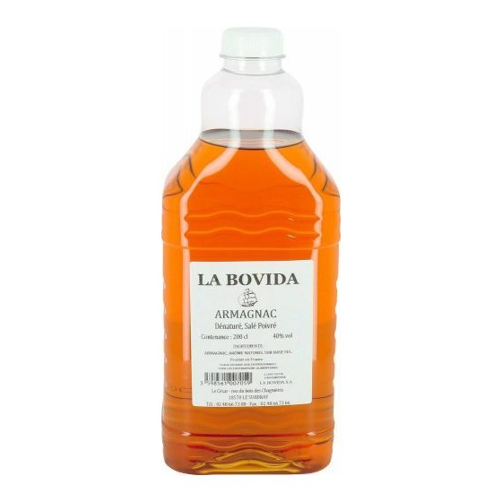 Armagnac 40° dénaturé salé poivré - par 2 L Armagnac 40° dénaturé salé poivré - par 2 L