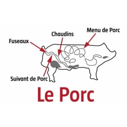 Suivant de Porc 50/55 coupé en bouts de 30 cm - par 100