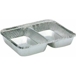 Barquette 2 compartiments rabattable 77,5 cl - par 100