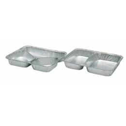 Plat 2 compartiments aluminium