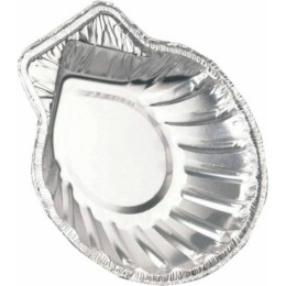 Coquille Saint Jacques en aluminium - paquet de 100