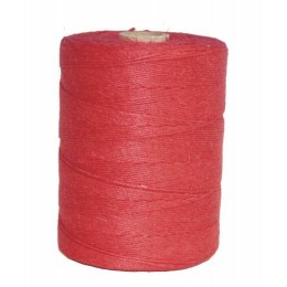 Ficelle lin rouge calibre 3,5/3 - par 1 kg