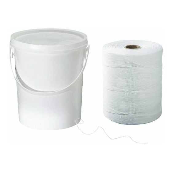 Ficelle de boucher blanche en lin calibre 3,5/2 - par 1 kg Ficelle de boucher blanche en lin calibre 3,5/2 - par 1 kg