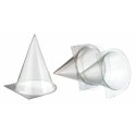Moule cornet à jambon PET cristal 67 x 67 x 80 - par 250