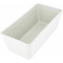 Terrine rectangulaire plastique blanc 25 cl - par 100