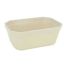 Terrine rectangulaire plastique beige 25 cl - par 100