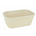 Terrine rectangulaire plastique beige 25 cl - par 100