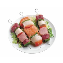 Baguette à brochette plate inox 25 cm - paquet de 200