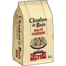 Charbon de bois qualité restaurant - par 20 L