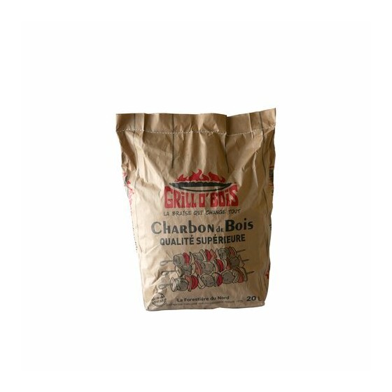 Charbon de bois Grill O Bois qualité supérieure 20 L