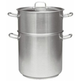 Couscoussier droit couvert inox 26,5 L 45,5 cm ø 28 cm