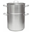 Couscoussier droit couvert inox 26,5 L 45,5 cm ø 28 cm