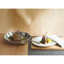 Poêle ronde inox M'Cook ø 24 cm