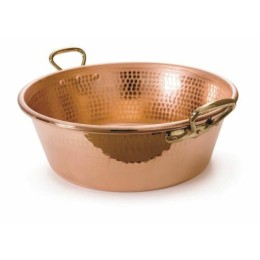 Bassine à confiture cuivre martelée