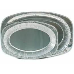 Plat traiteur ovale en aluminium 55x36cm /10