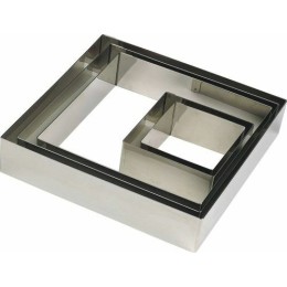 Cadre inox 6 x 6 x 3 cm