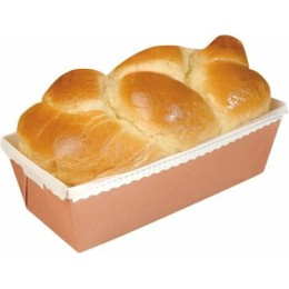 Moule de cuisson carton rectangulaire 16,5 x 6,5 x 4,5 cm - par 30