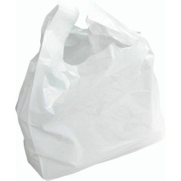 Sac bretelles amidon 50 m. blanc 26+6+6x45cm/boite distributrice 500