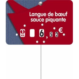 Étiquette à pique avec texte FREDO