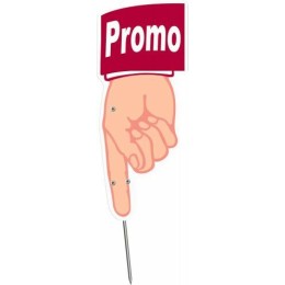 Etiquette à pique, promotion