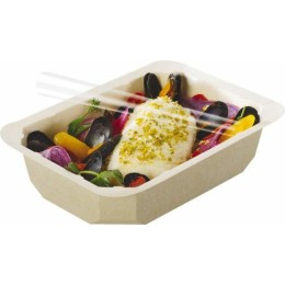 Barquette carton scellable décor nature 100 cl / 65