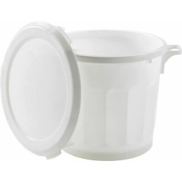 Couvercle plat blanc pour conteneur alimentaire 75 L