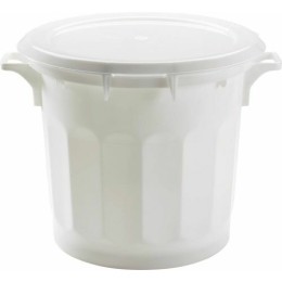 Couvercle plat blanc pour conteneur alimentaire 75 L