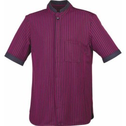 Veste Olivier manches courtes noire rayé bordeaux S