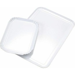 Plateau traiteur 1 face blanc perle (420x280mm) /25