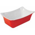 Plat mélamine Fleur Crock Rouge/Blanc GN1/4
