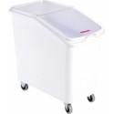 Bac à ingrédients sur roues avec couvercle 100 L