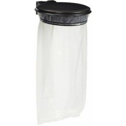 Support sac avec couvercle gris 110 L