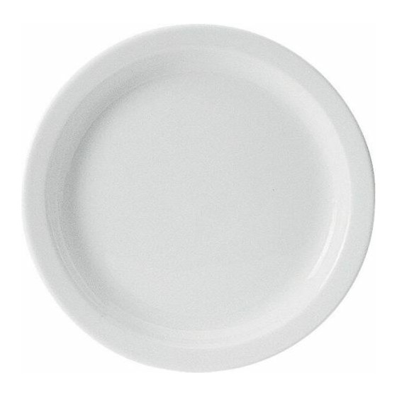 Assiette Jetable Blanche Lisere Or