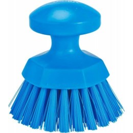 Brosse ronde soleil fibres dures bleu ø 11cm