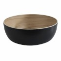 Saladier rond Frida mélamine bois/noir ø 21,5 cm 1,8 L