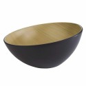 Saladier penché Frida mélamine bois/noir ø 28,5 cm 2,6 L